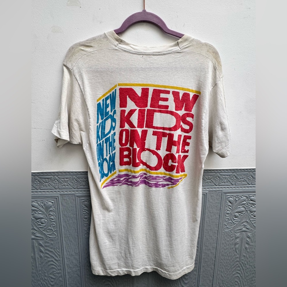 Vintage New Kids On The Block Tour T-Shirt 80s 90s NKOTB Band Tee Concert Shirt